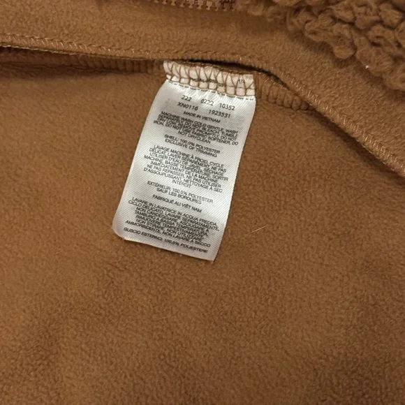 Columbia Brown Bear Fleece Kids Outerwear One Piece Fold Over Hands & Feet 12-18 - Picture 7 of 8